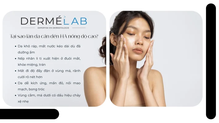 Tại sao làn da cần đến HA nồng độ cao?
