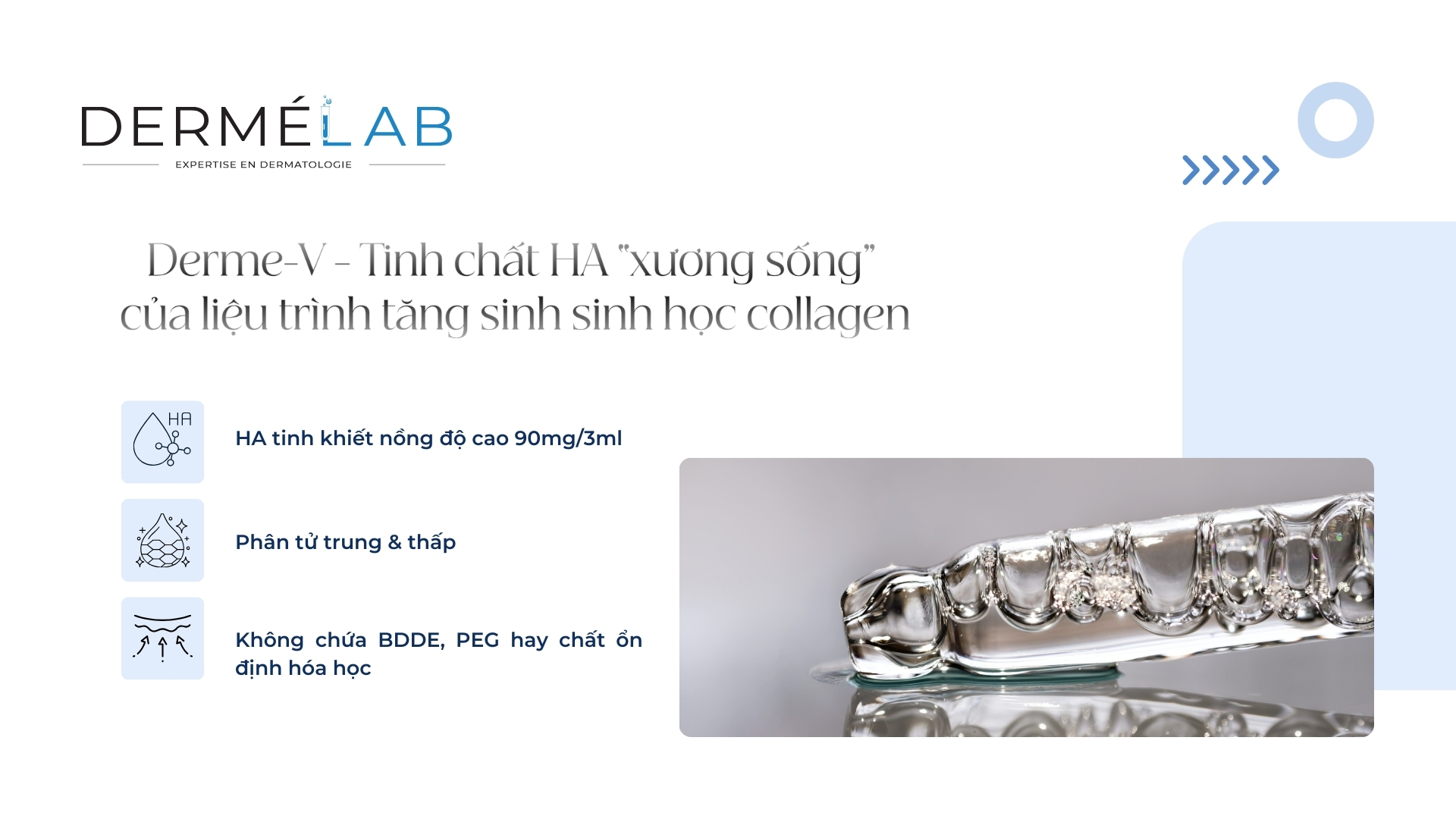 Tinh chất HA “xương sống” của liệu trình tăng sinh sinh học
