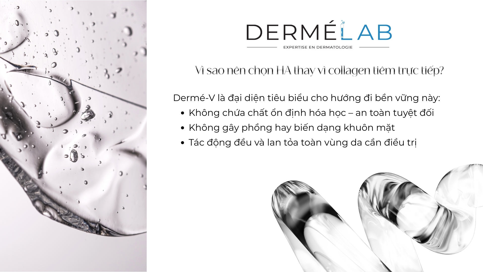 Vì sao nên chọn HA thay vì collagen tiêm trực tiếp?